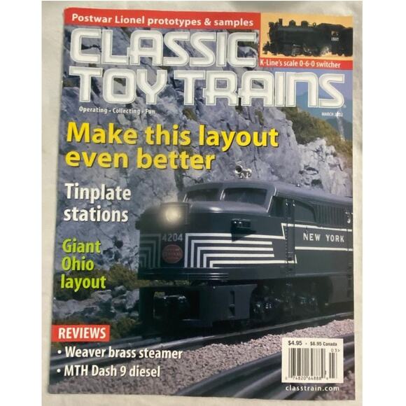 Vtg Lot 3 Classic Toy Trains Jan Feb Mar 2002 Magazine Layout Railroad Track - Picture 7 of 9